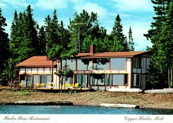 Harbor Haus Restaurant - Old Postcard (newer photo)